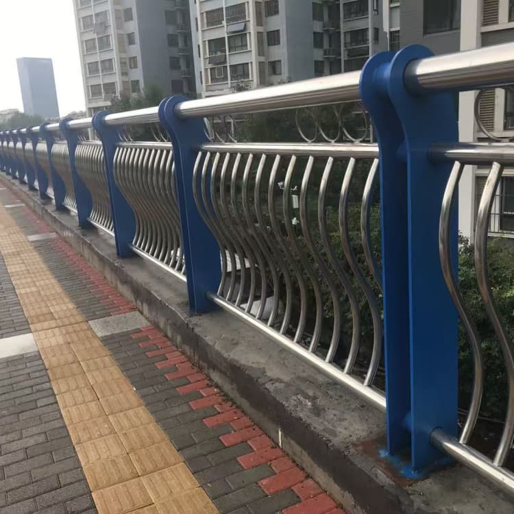 不锈钢护栏,304复合管河道防护栏杆保障