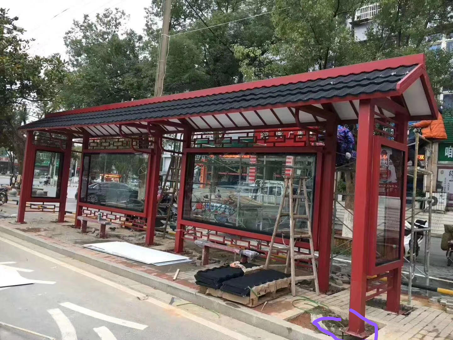 公交车智能候车亭货源充足同行低价