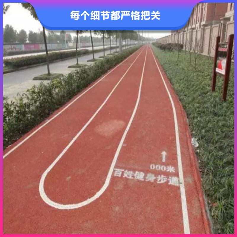 健身步道复合型塑胶跑道厂家案例品种全