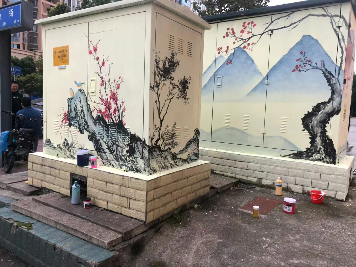 3D彩绘手绘墙绘画工作室当地制造商